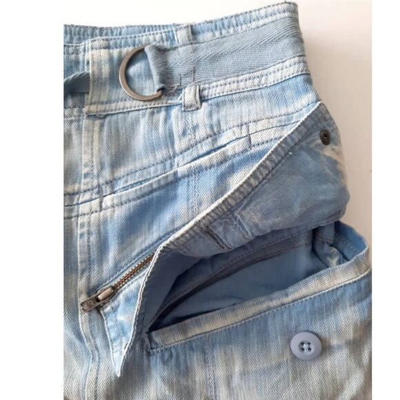 New Free People Wilder Mid-Rise Pants $228 SMALL Cargo Utility Zip Slouchy - Picture 7 of 9